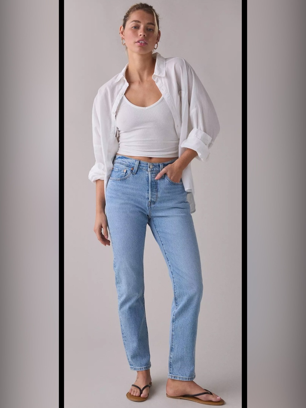 Levi's High-Rise 501 Original Straight-Leg Jeans